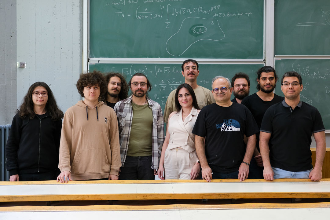 Bayram Tekin and his undergraduate and graduate students are working on thermodynamics of black holes, environment of black holes, quantum field theories, alternative theories of gravity, total dynamics of the Universe, models of big bang and inflationary phase of the universe, quantum gravity theories. Recently they have published some of their results in the prestigious journal: Physical Review Letters